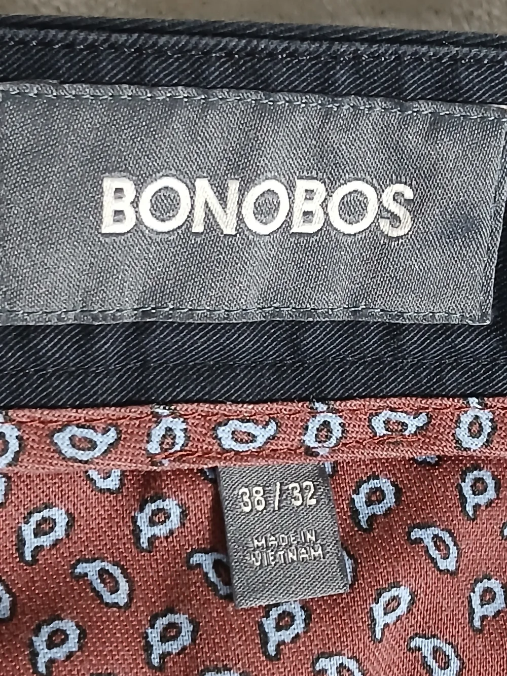 Bonobos Chino Pants 38x32 Men's Dark Navy Blue